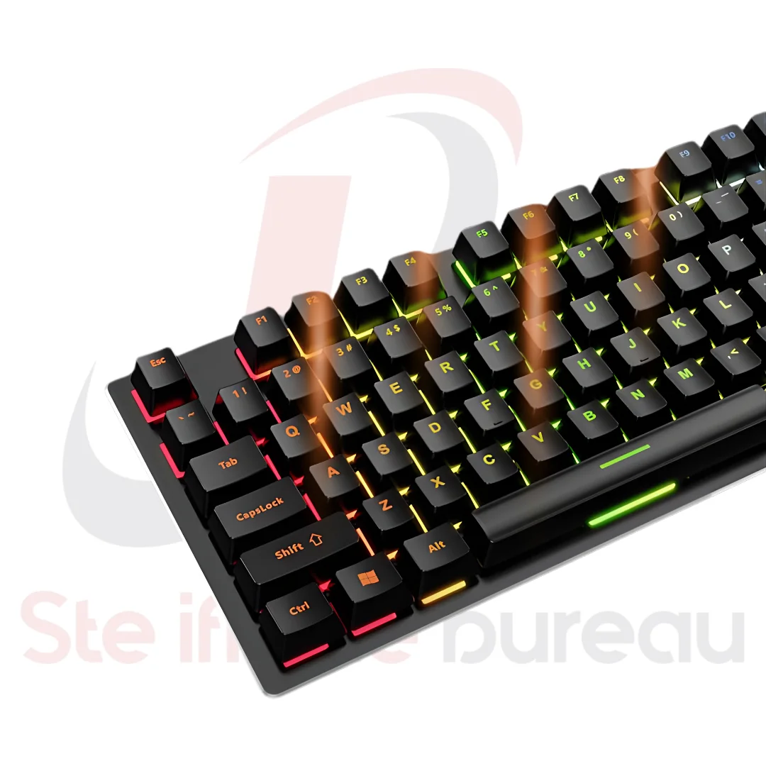 Clavier Gaming JERTECH Master JK510 MONDO | 87 Touches RGB Compact Haute Précision
