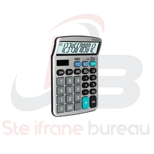 Deli M19710 | Calculatrice de Bureau 12 Chiffres – Grand Écran & Touches Confortables