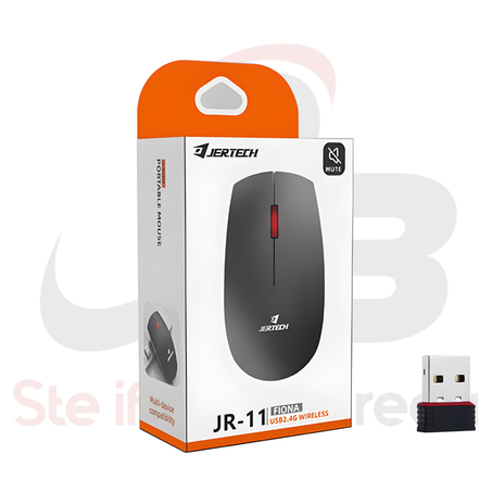 Souris Sans Fil JERTECH JR-11 FIORA MONDO | Silencieuse, Rechargeable & Ergonomique