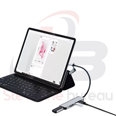 Adaptateur USB 3.0 & Type-C 5-en-1 MONDO | SD/TF & 3 Ports USB Haute Vitesse