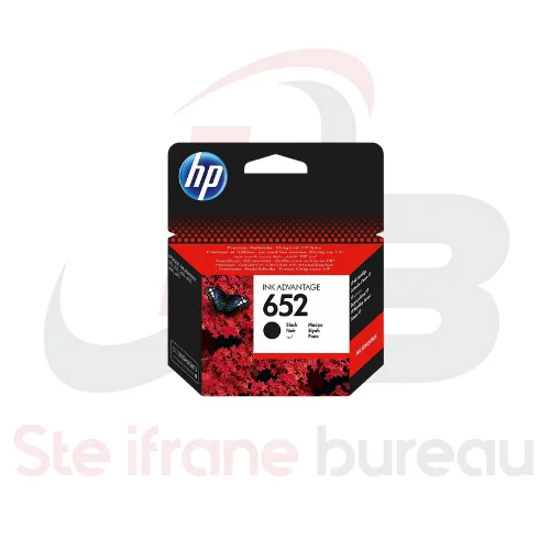 HP 652 Noir – Cartouche d’Encre Originale | Texte Net & Impressions Durables