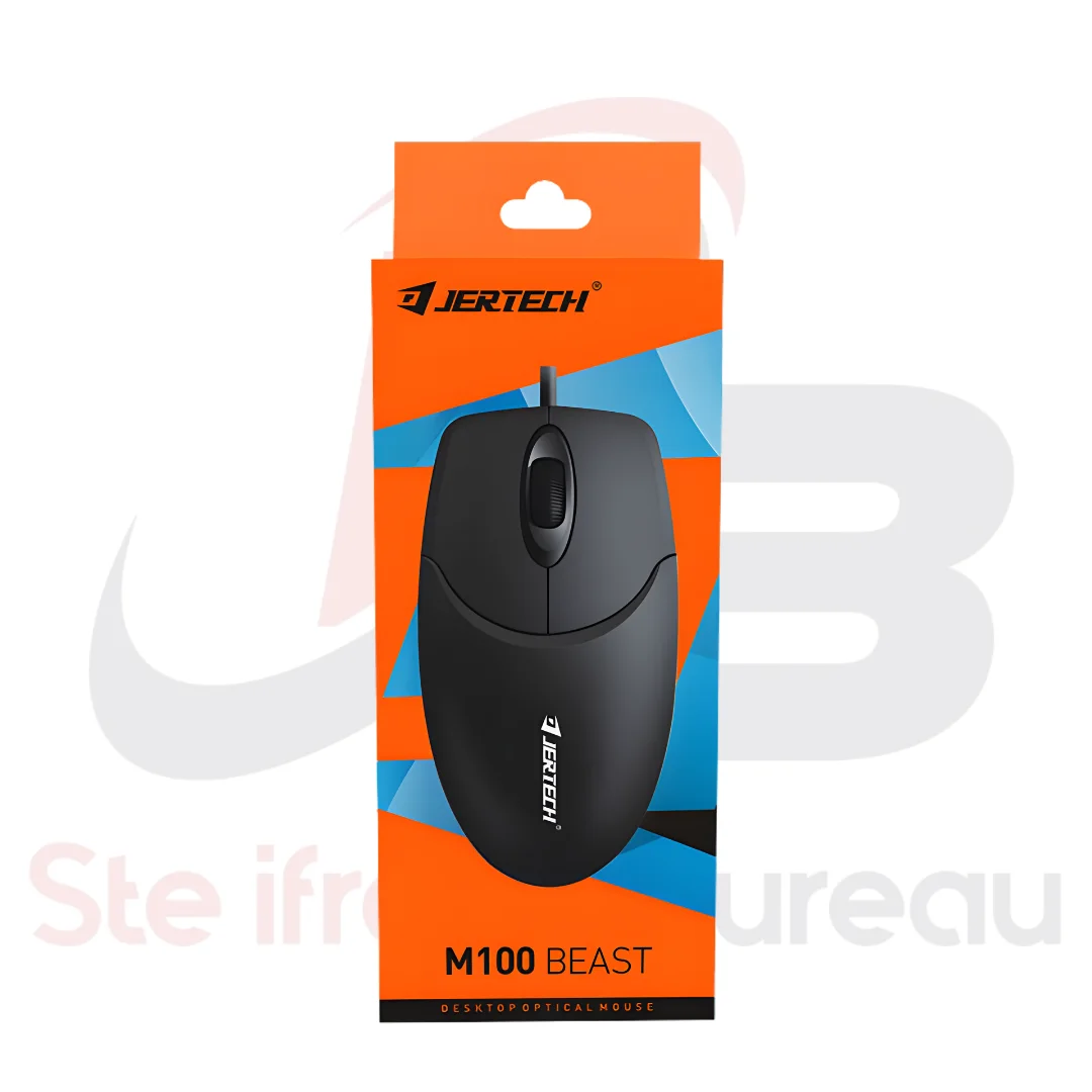 Souris Filaire JERTECH M100 BEAST | Haute Précision & Design Ergonomique RGB