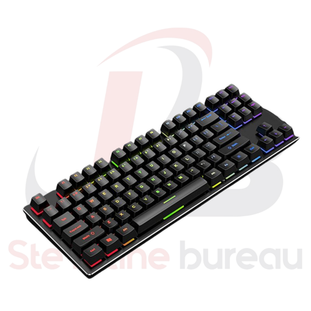 Clavier Gaming JERTECH Master JK510 MONDO | 87 Touches RGB Compact Haute Précision