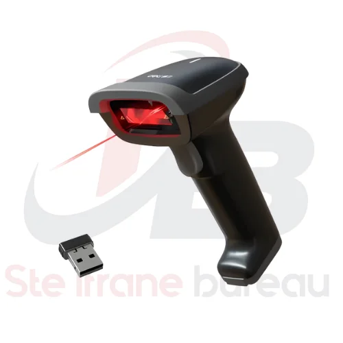 Deli S212 – Scanner Code-Barres Sans Fil 1D/2D | Lecteur Ultra-Rapide & Fiable pour Magasins, Bureaux & Stock