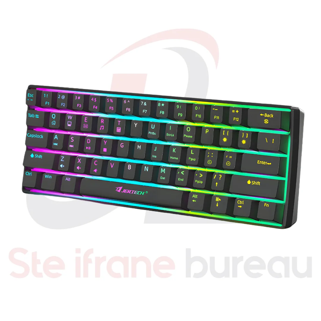 Clavier Gaming RGB JERTECH JK540 MONDO | 61 Touches Compactes