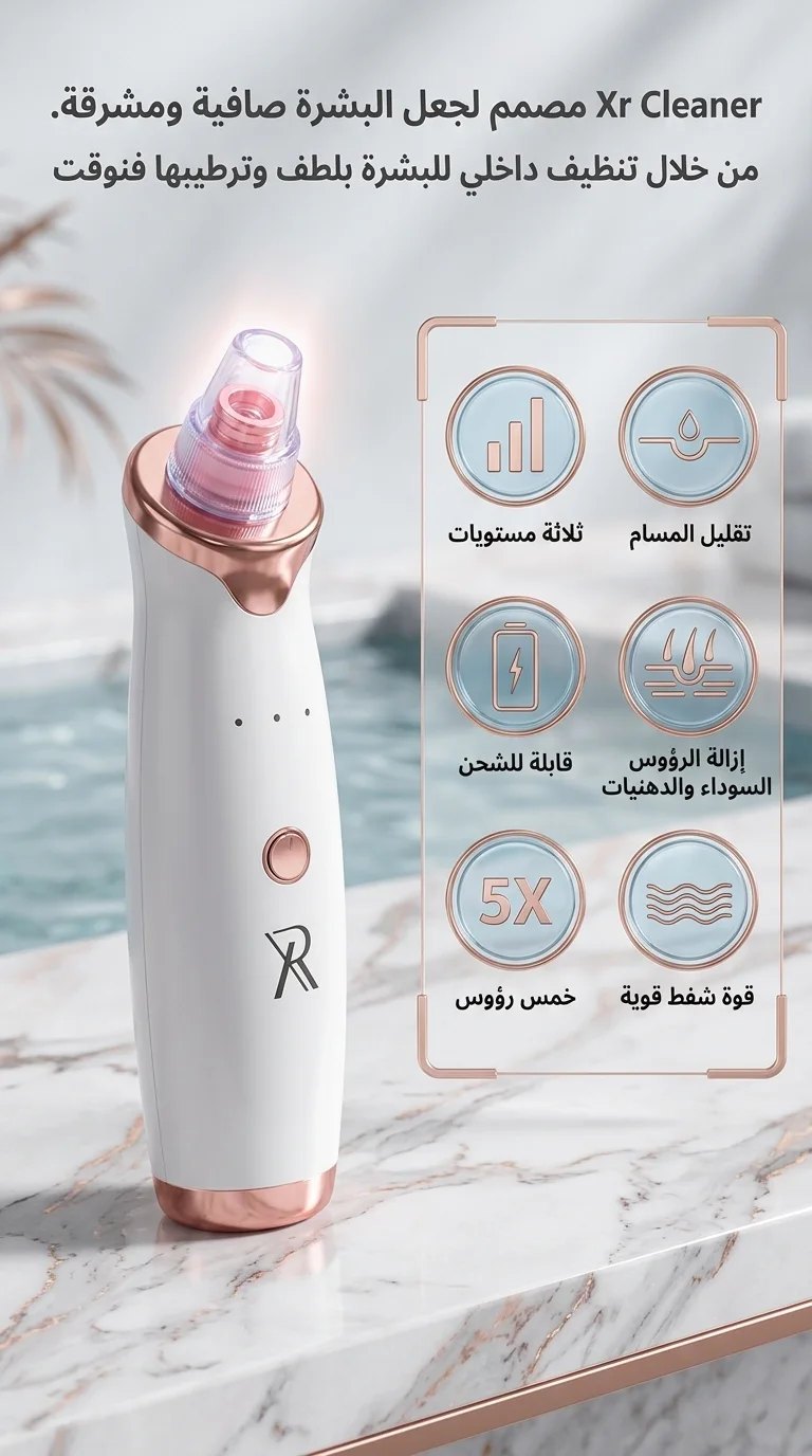 XR Cleaner — جهاز تنظيف المسام الاحترافي