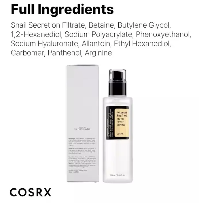 كوسركسAdvanced Snail 96 Mucin Power Essence