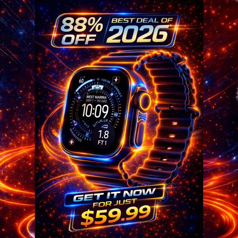 Apple Watch Ultra 3 [GPS + Cellular 49mm] Running & Multisport Smartwatch w/Rugged Titanium Case w/Black Ocean Band. Satellite Communications, Advanced Health & Fitness Tracking