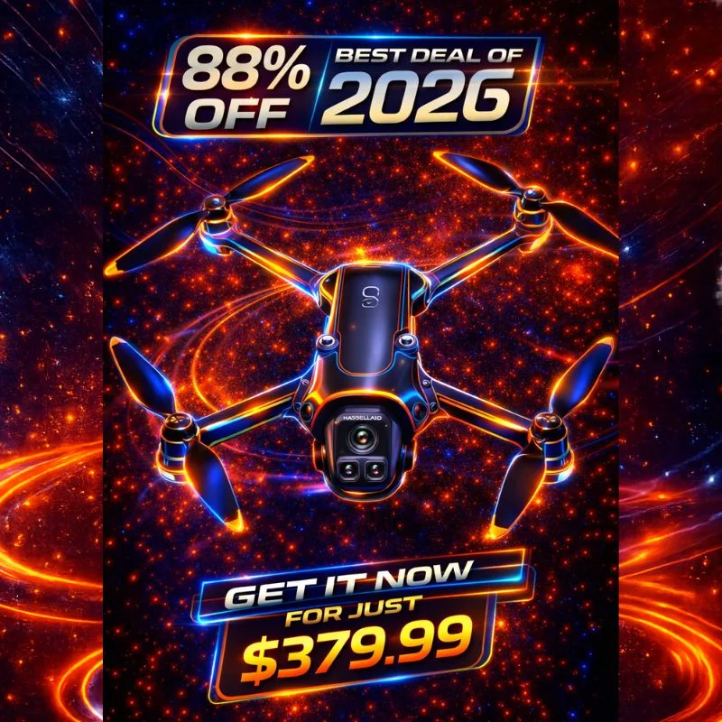 DJI Mavic 4 Pro Drone 6K60 HDR, 100MP, 51-Min Max Flight Time, 18.6-Mile Range, ActiveTrack 360 Subject/Vehicle Tracking, Omnidirectional Avoidance Bundle with 128GB Memory, 2 Year CPS Warran