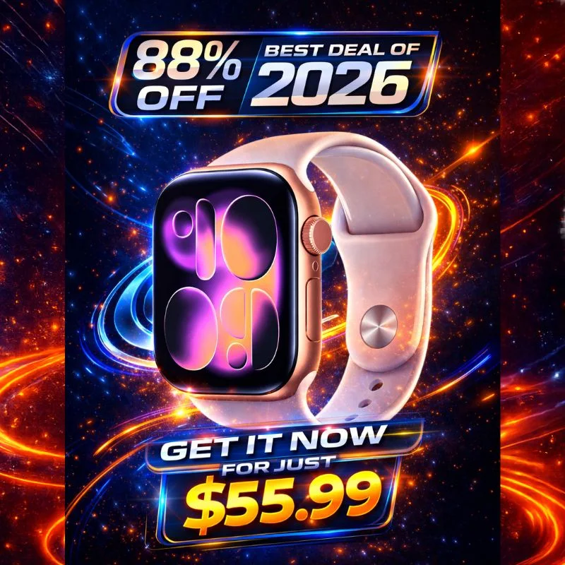 Apple Watch Series 11 [GPS 42mm] Smartwatch with Rose Gold Aluminum Case with Light Blush Sport Band - S/M. Sleep Score, Fitness Tracker, Health Monitoring, Always-On Display, Water Resistant