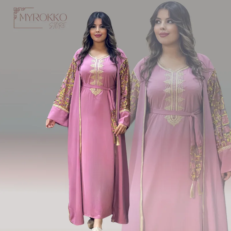 كيمونو 2 بياس كريب سامبل وكمام ثليجة حرة