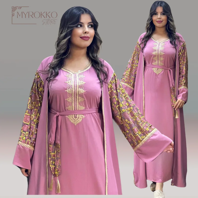 كيمونو 2 بياس كريب سامبل وكمام ثليجة حرة