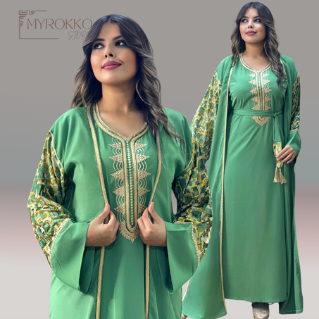 كيمونو 2 بياس كريب سامبل وكمام ثليجة حرة