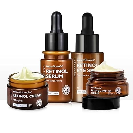 Retinol Vibrant Glamor Skin Care Set 4 Pieces