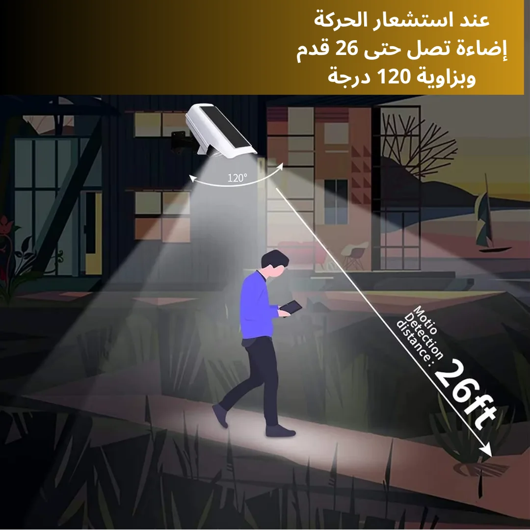 كشاف على شكل كاميرا يعمل بالطاقة الشمسية