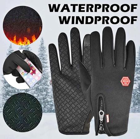 قفازات شتوية حرارية مقاومة للماء والرياح – تعمل باللمس