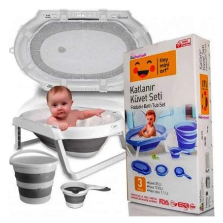 Ensemble de baignoire pliable 3 Pcs