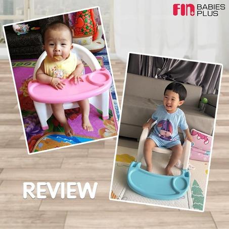 Chaise bébé avec plateau repas