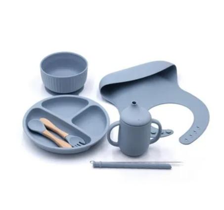 Ensemble assiette en silicone