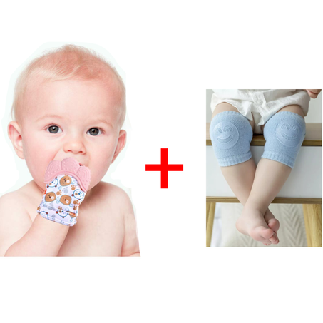 واقي الركبة + قفاز التسنين