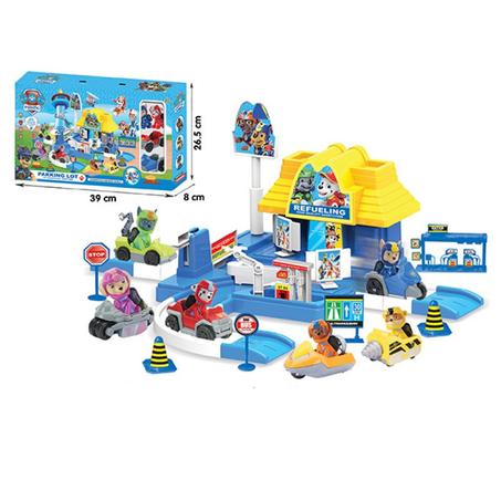 Station de service Pâte Patrouille – 2 figurines & 2 véhicules