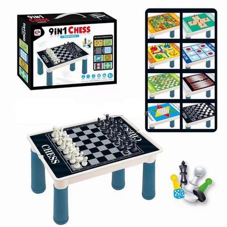 Jeu d'échecs Créatifs et Magnétiques 9 en 1 Pour Famille