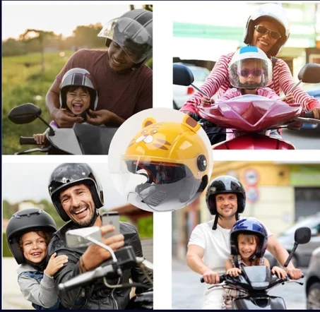Casque moto enfant 🪖خوذة الأطفال