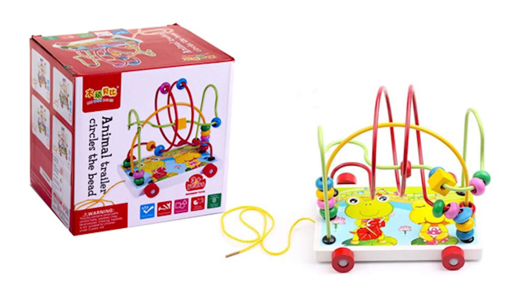 Cause – Jumping Jack En Bois – Circuit De Motricité – Couleurs Vives – Dès 3 Ans – Fabriqué Au Royaume-Uni