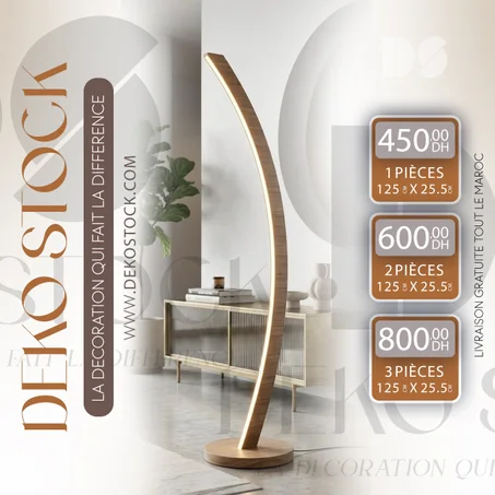 3 مصابيح أرض LED بتصميم قوسي ساحر -  LAMPADAIRE LED ARQUÉ