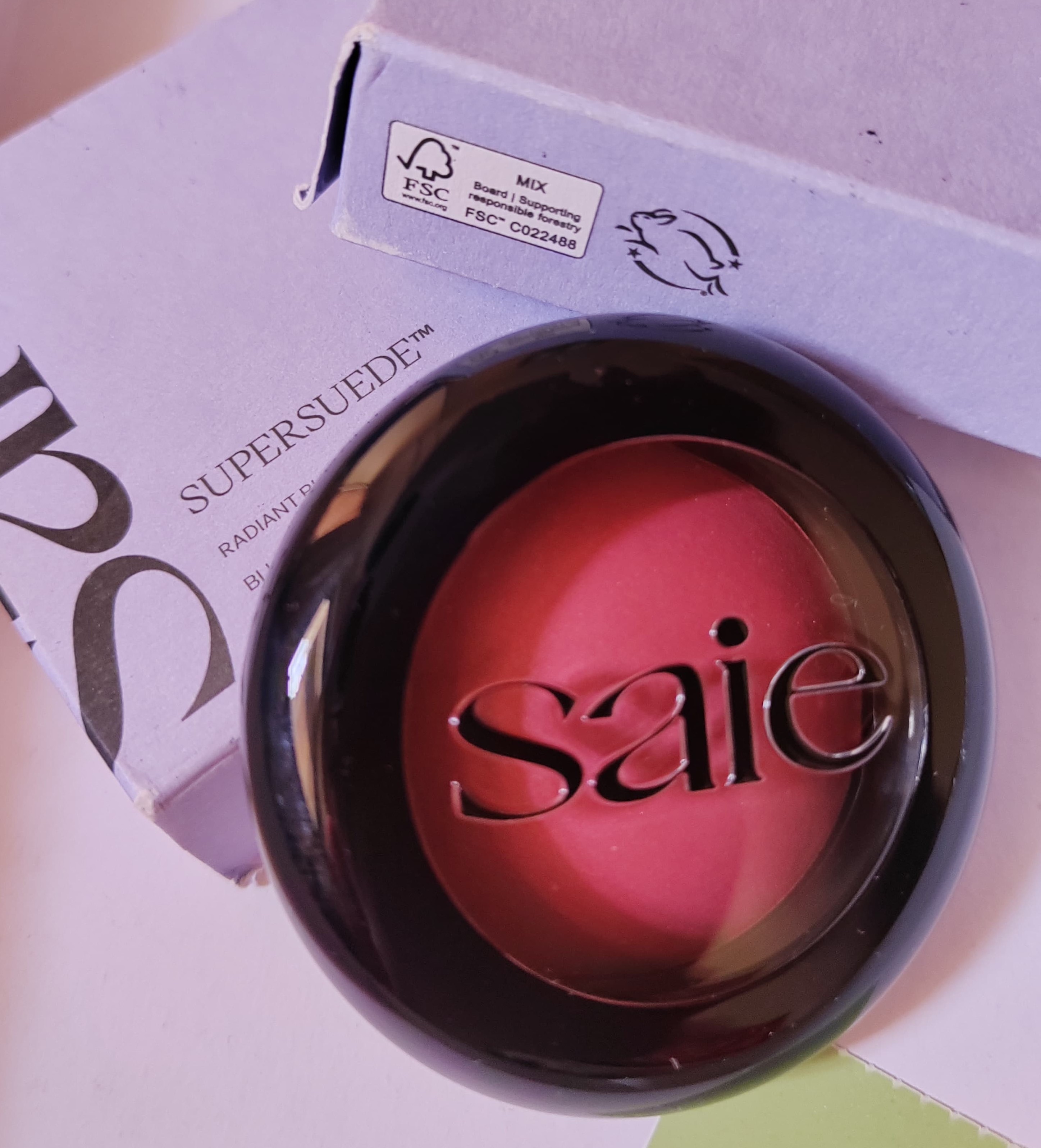 Saie SuperSuede Talc-Free Powder Blush