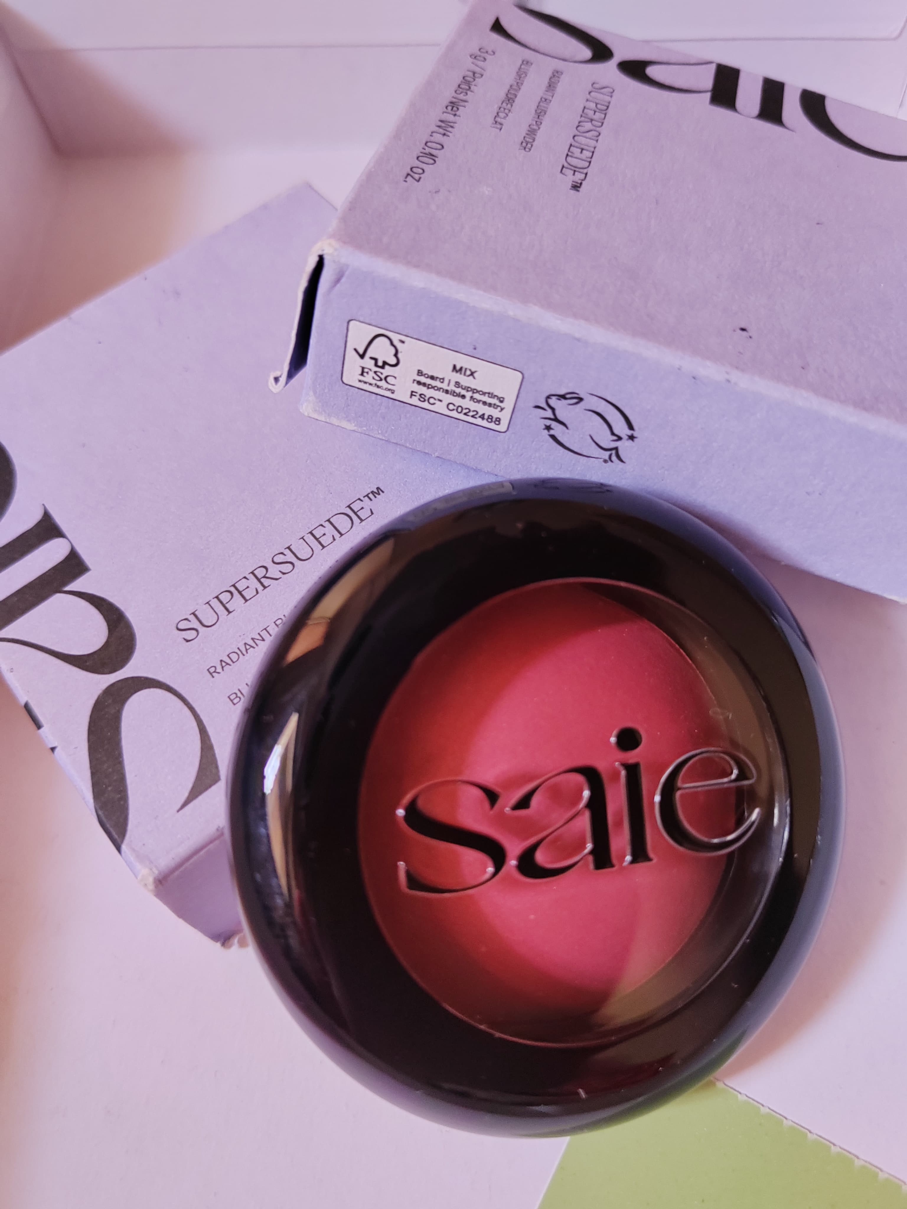 Saie SuperSuede Talc-Free Powder Blush