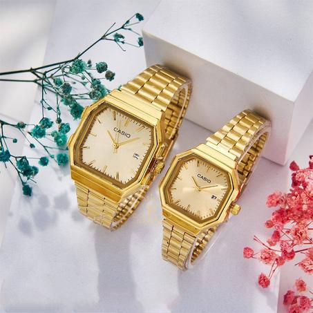 طقم ساعات Casio T200 — أناقة مزدوجة لحضور راقٍ (للزوجين / رجالي ونسائي)