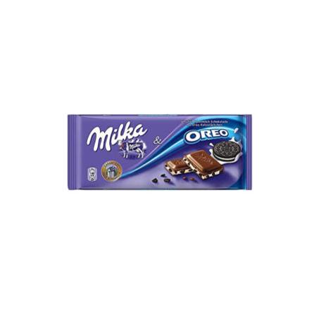 TABLETTE CHOCOLAT MILKA OREO CHOCO 100G
