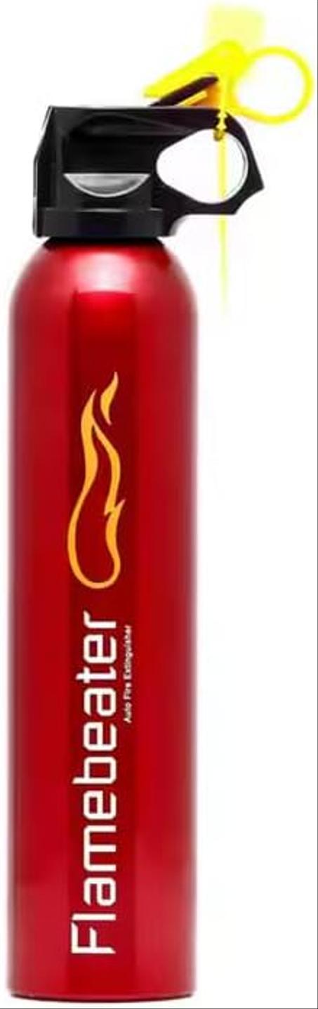 Extintor de incendios de polvo seco comprimido, extintor de incendios de emergencia para automóviles, hogar, cocina, oficina, con soporte de 500 ml (1 pieza, rojo) - de Capper Trade