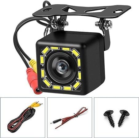 Cámara de visión trasera y delantera para coche, HD, CCD, 8 LED, ángulo de visión de 170 grados, 12 V CC, de Youshop