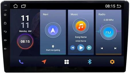 Pantalla IPS de 9 pulgadas para automóvil, Android Auto, Carplay, 2 GB de RAM/32 GB de almacenamiento, Bluetooth, ventilador de refrigeración, sistema de navegación por radio