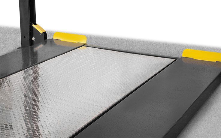BENDPAK HD-9 Parking 4 Post Car Lift 9000 lb Capacity - Freestanding Design with Adjustable Runways and 220V Power Unit Included