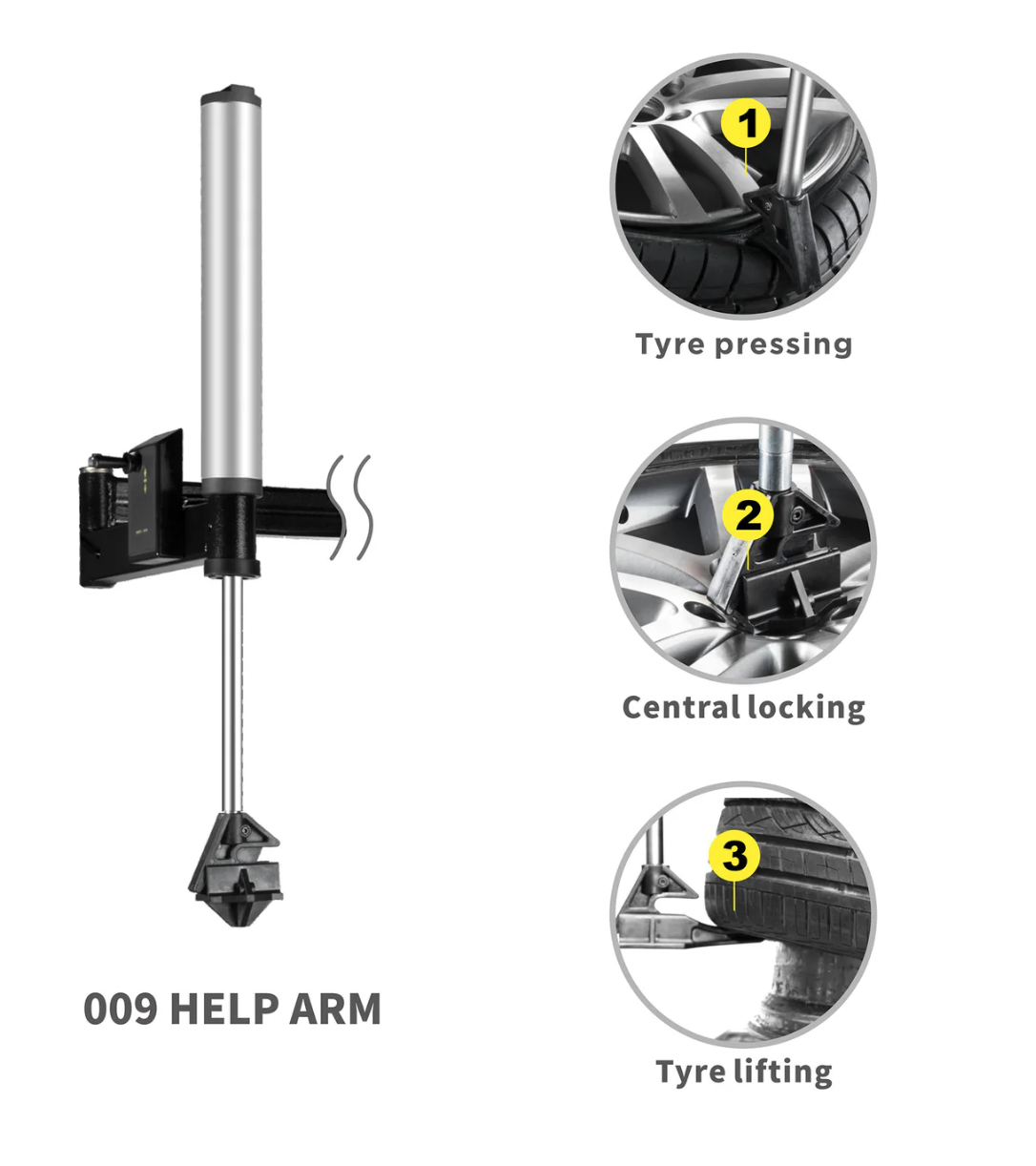 APlusLift THA-28 Tire Wheel Changer and WBS-500 Tire Wheel Balancer with Wheel Hood Protector Combo New Intergrated Power Unit 3 Year Warranty
