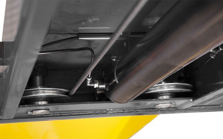 BENDPAK HD-9 Parking 4 Post Car Lift 9000 lb Capacity - Freestanding Design with Adjustable Runways and 220V Power Unit Included