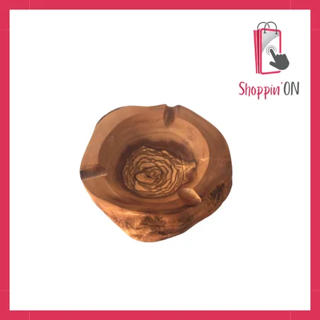 Cendrier en bois d'olivier