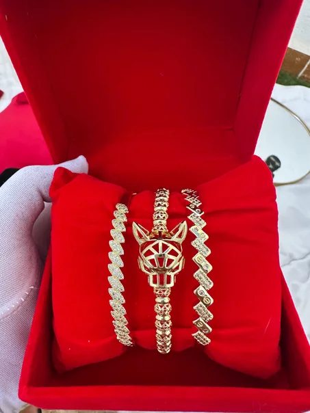 2 Bracelet simple + 1 Bracelet Jaguar