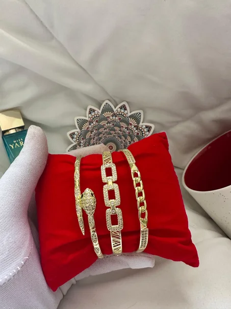 2 Bracelet simple + 1 bracelet Serpent