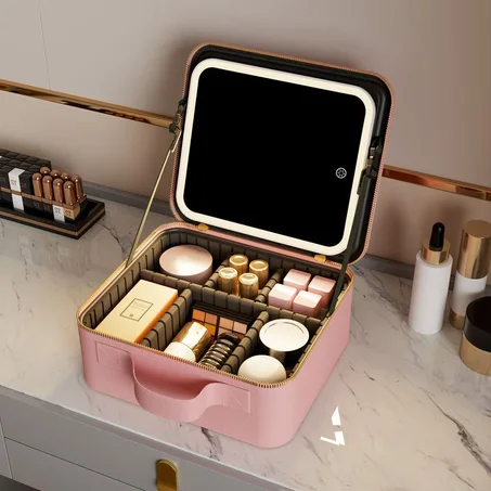 Sac organisateur de Maquillage avec Miroir éclairé (Vide)