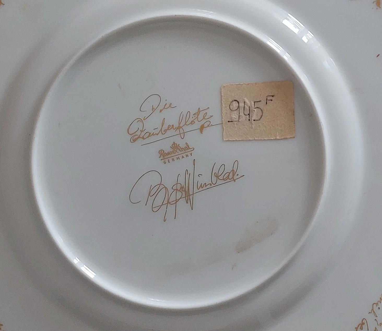 Wiinblad Bjorn - Rosenthal - Magic Flute service dish - Signed
