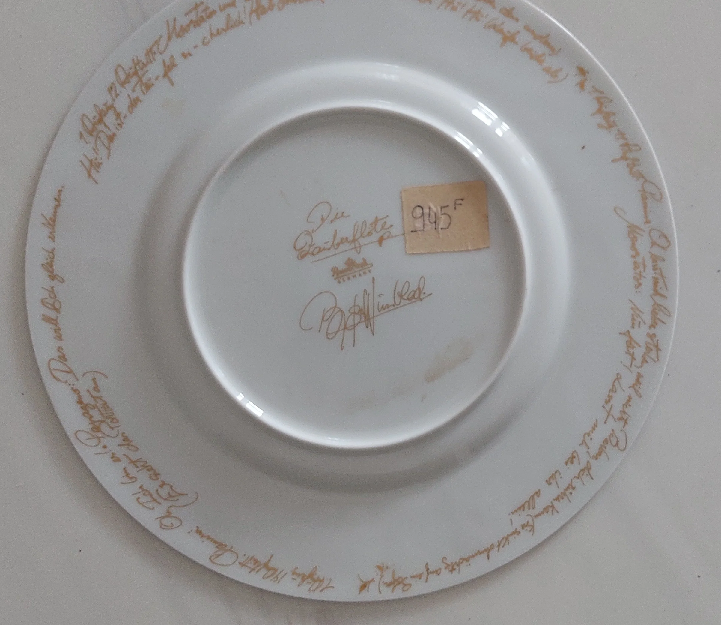 Wiinblad Bjorn - Rosenthal - Magic Flute service dish - Signed