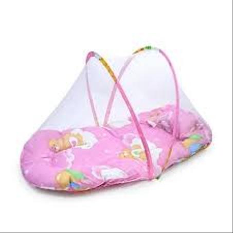 سرير للأطفال لحمايتهم من البعوض و الحشرات ( مهد و وسادة )