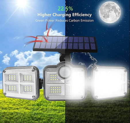 أضواء الطاقة الشمسية الثلاثية