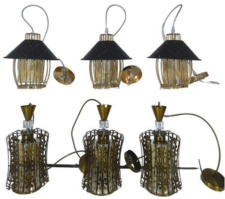 3 ثريات الغرف و المطبخ