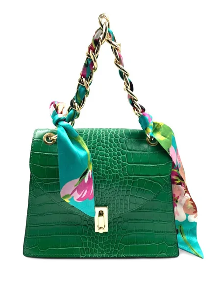 KAYA - Sac Vert  Effet Croco Premium