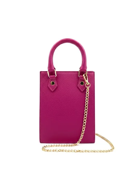 SAC SEAU ROSE EN CUIR ORIGINAL